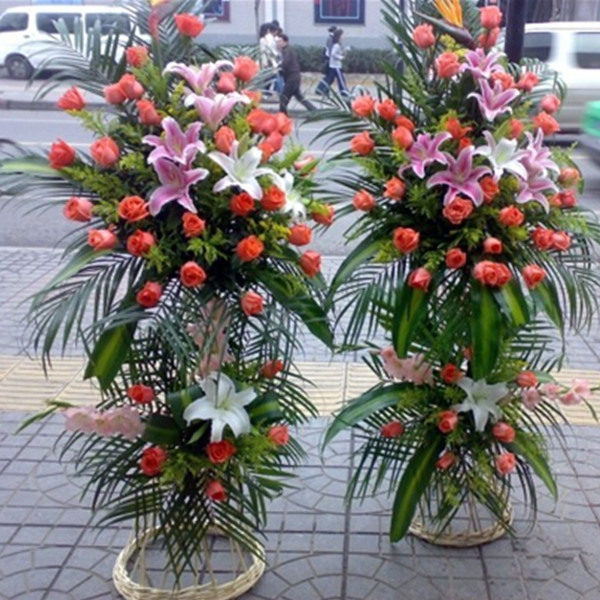 双层开业花篮/一对花篮--大展鸿图花篮